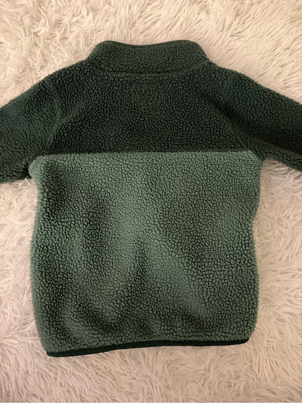 OshKosh B'gosh 5T Green Sherpa Fleece Zip Jacket Toddler